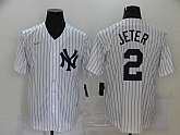 Yankees 2 Derek Jeter White Nike Cool Base Jersey,baseball caps,new era cap wholesale,wholesale hats